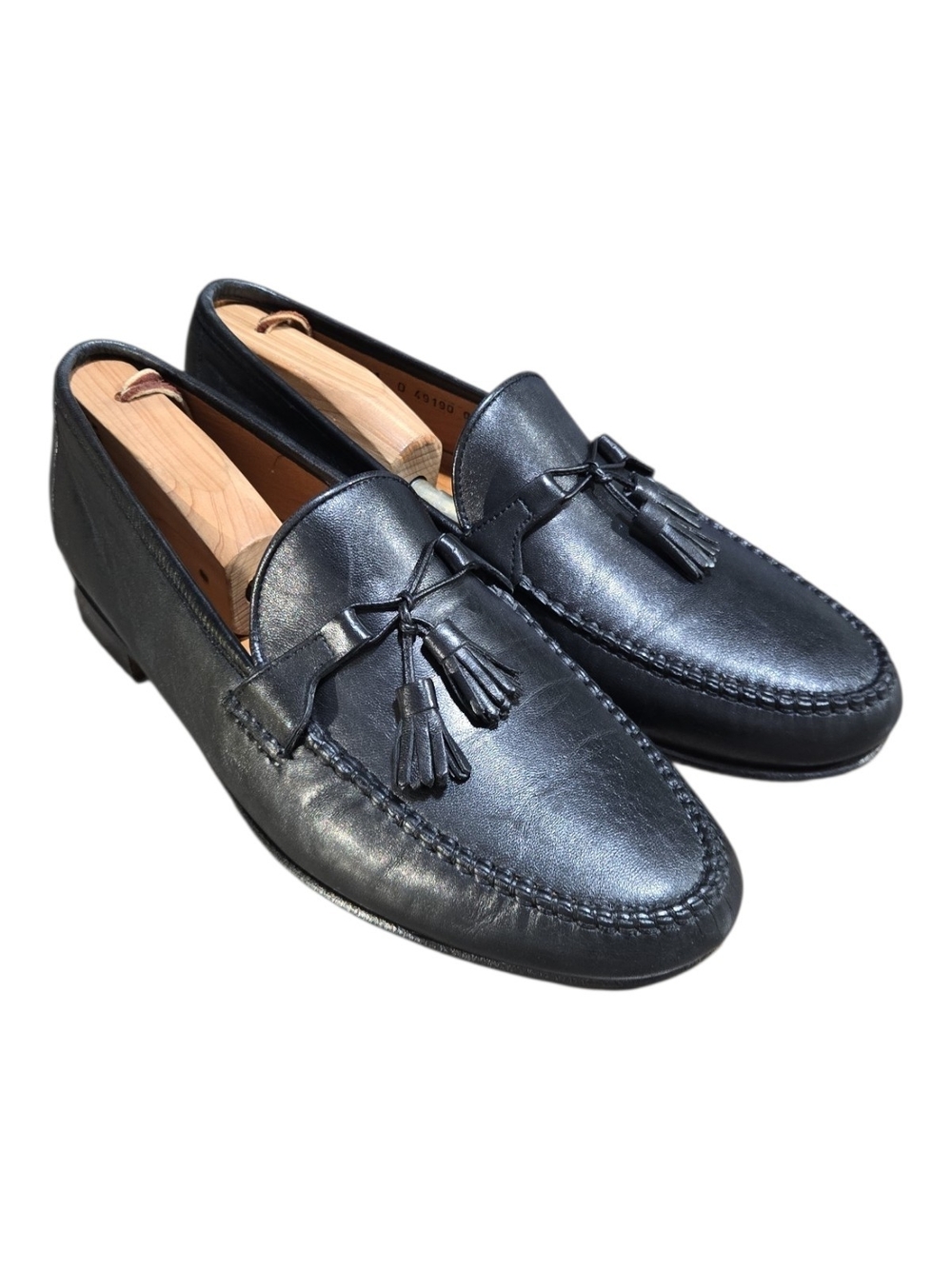 Allen Edmonds Urbino Tassel Loafers Black Leather Mens Size 11 D Made In Italy